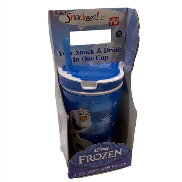 NEW Snackeez Jr. Frozen Olaf Snack & Drink Cup - Picture 1 of 5